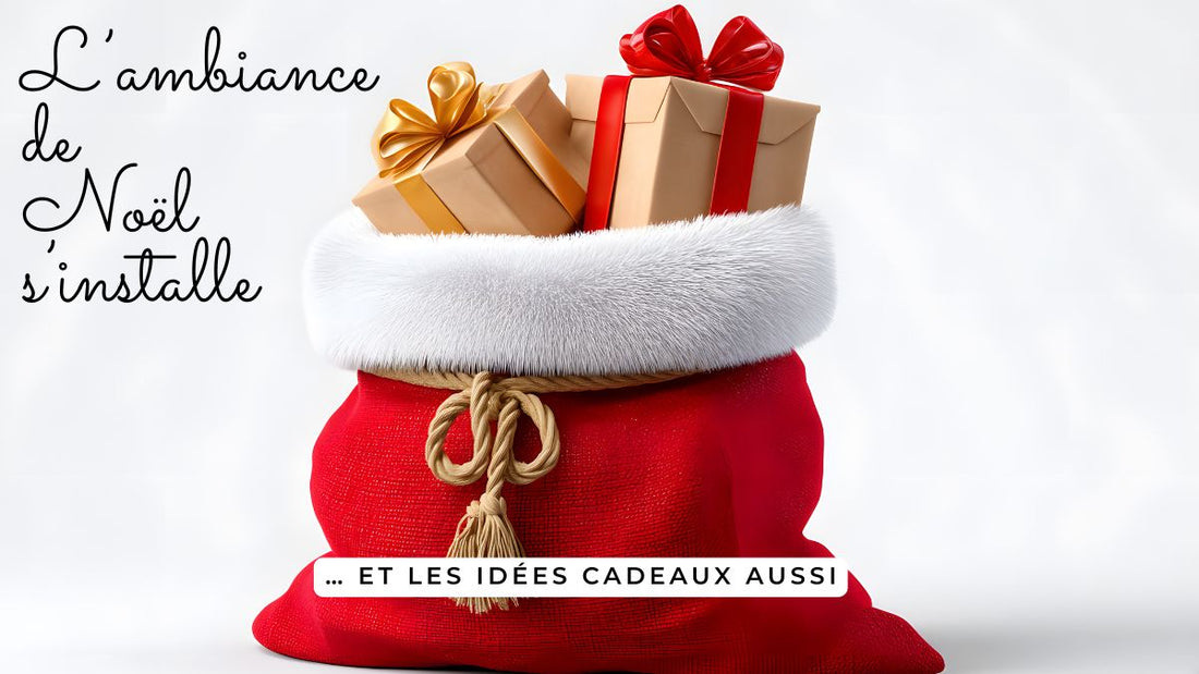 Ambiance de Noël avec hotte rouge remplie de cadeaux JouéClub
