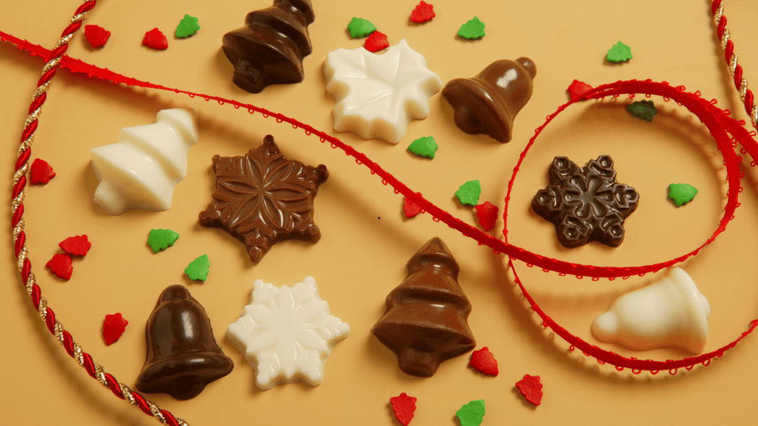 Sachets de chocolats de Noël