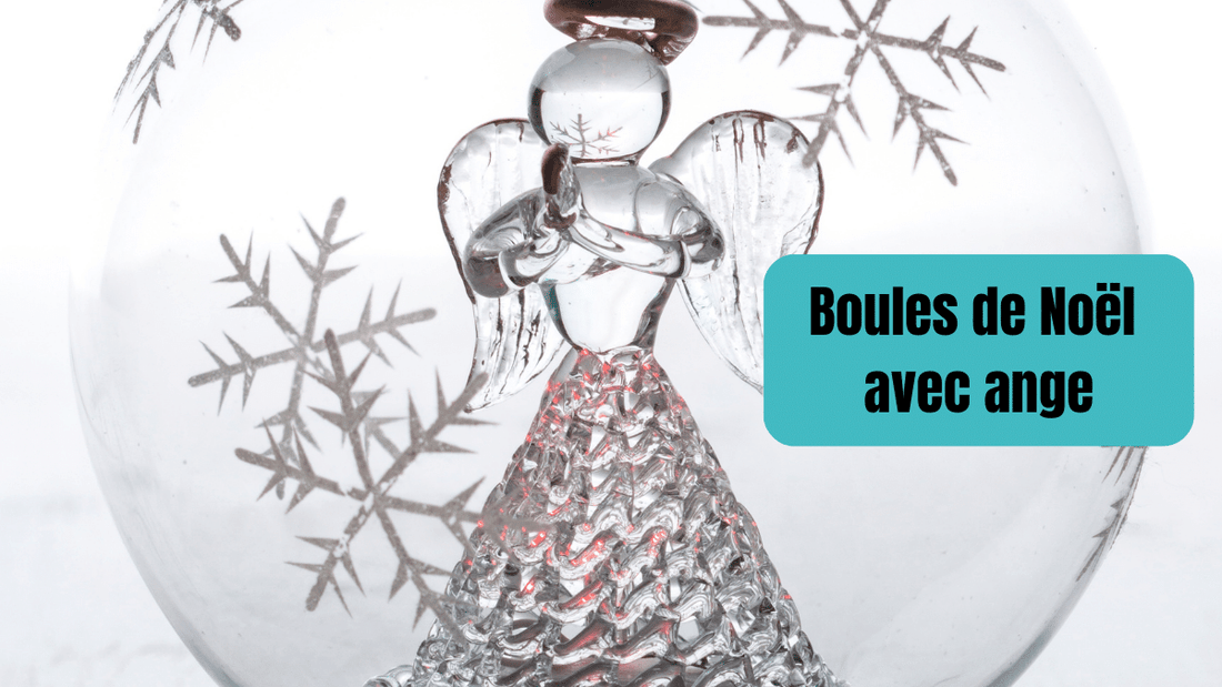 Boules de Noël avec ange 