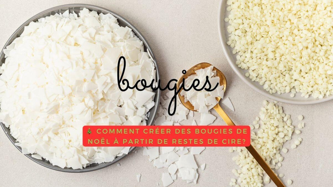 Comment créer des bougies de Noël à partir de restes de cire?