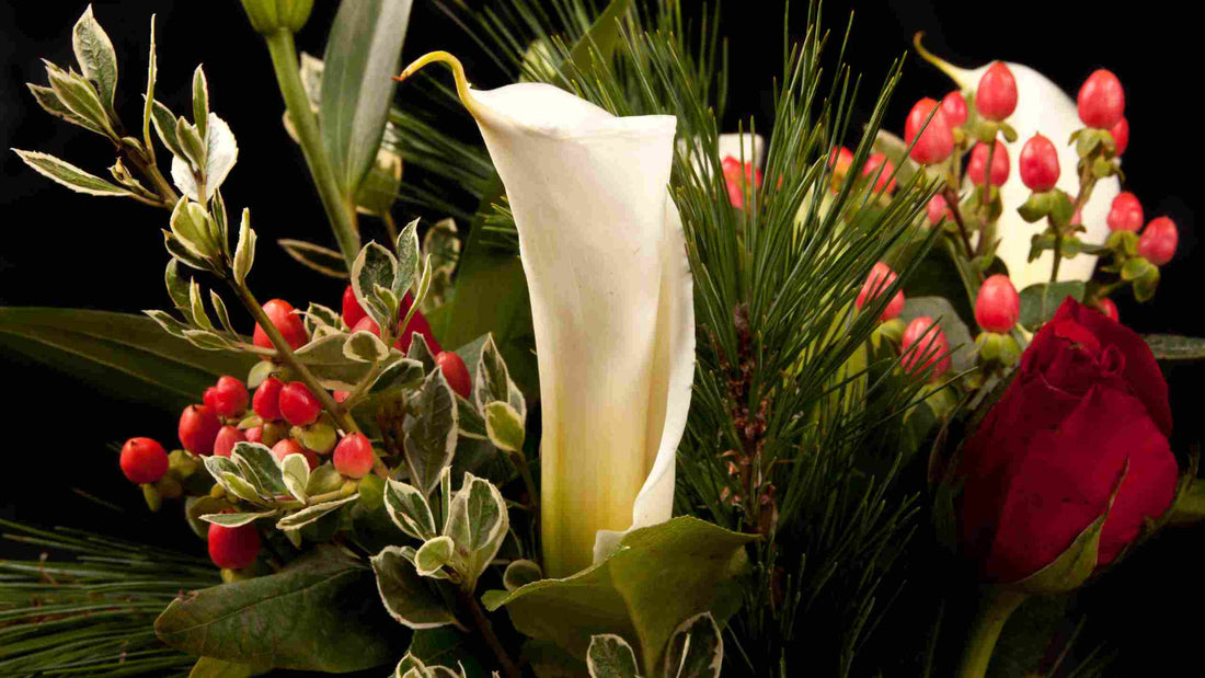 composition florale noel originale