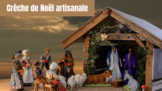 Crèche de Noël artisanale: